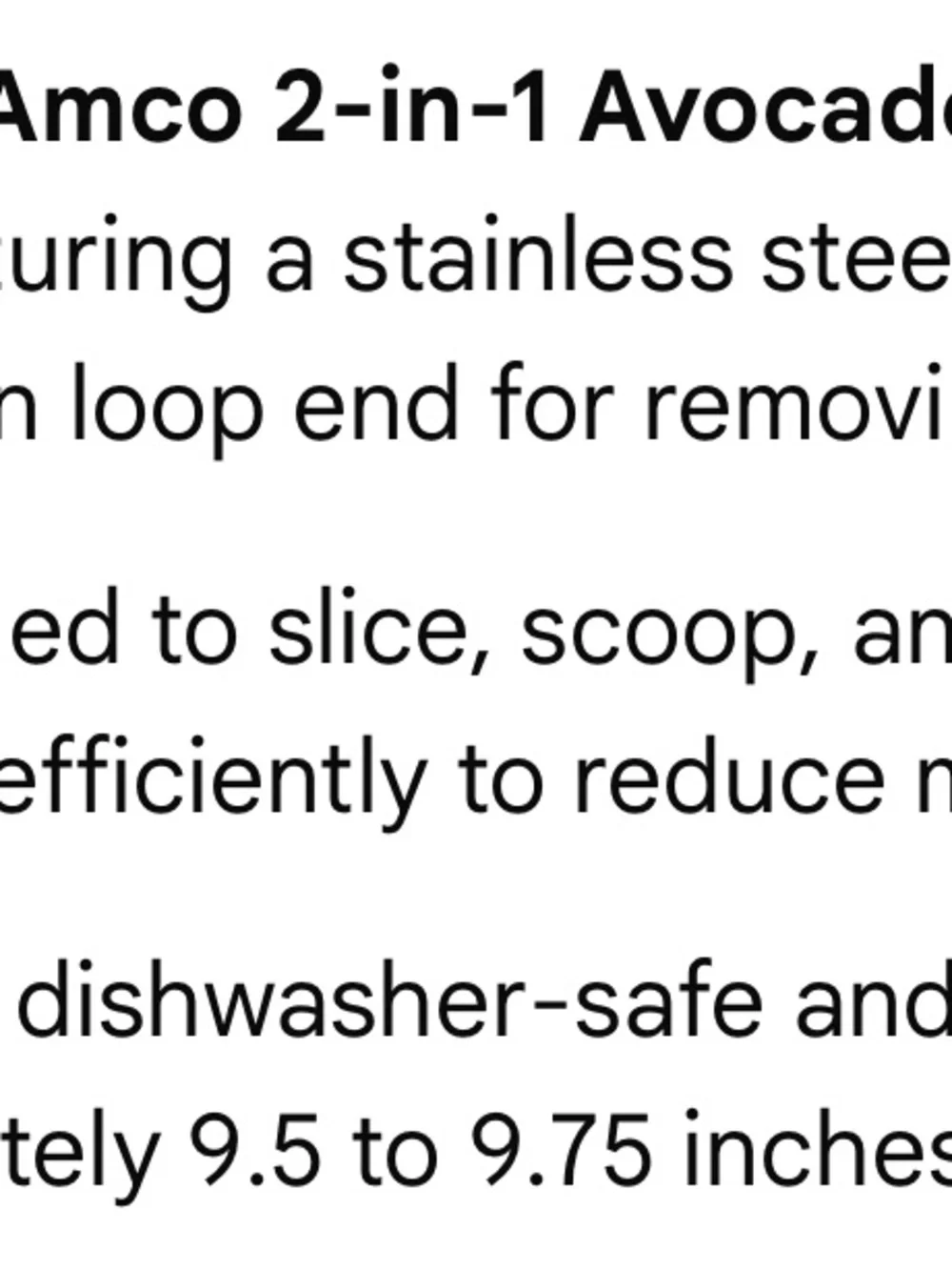 🥑Stainless Steel Avocado Slicer & Scooper, pit remover